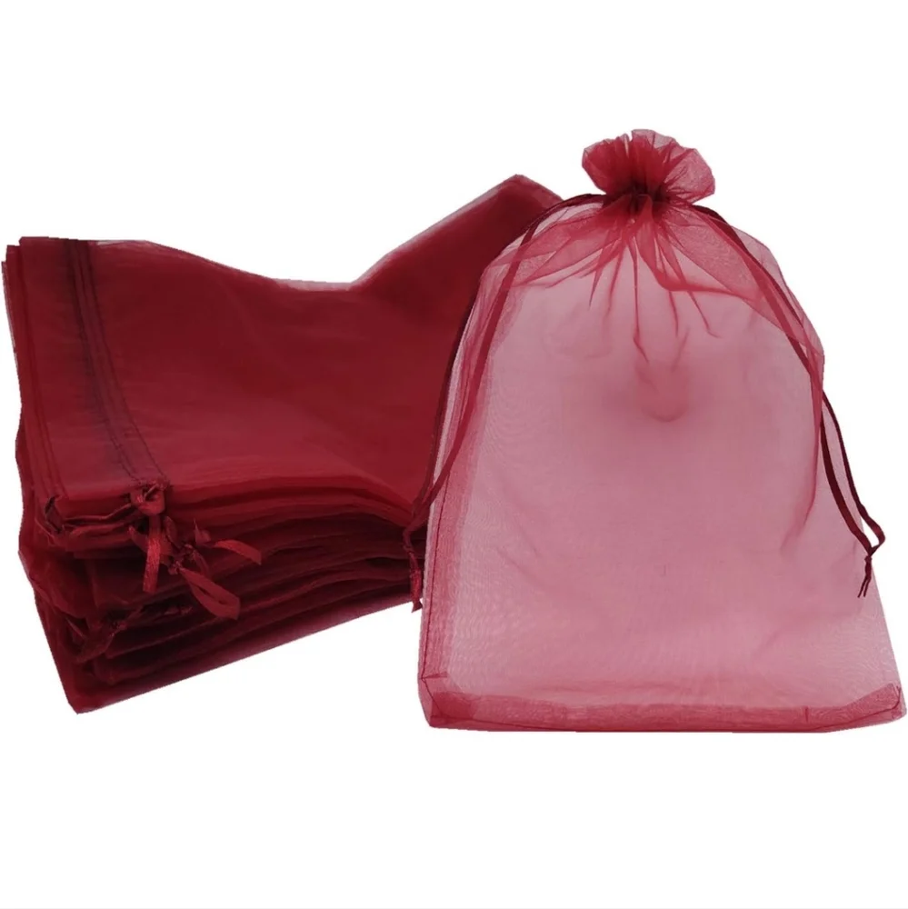 ✅️10 ct   Sheer Organza Favor Bags 12 X 16